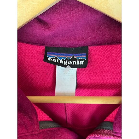 Patagonia PolarTec WindBloc Fuchsia Pink Full Zip Oockets Jacket Soft shell Smal - Picture 3 of 16